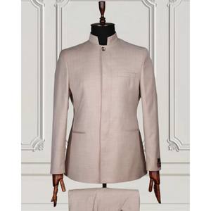 ชุดสูทผู้ชายย้อนยุคคอตั้งชุดเดรสหรูหราคอปกชายทักซิโด้เจ้าบ่าวชุดเบลเซอร์สั่งตัด<span class=keywords><strong>2</strong></span>ชิ้นแจ็คเก็ต + กางเกง - Product Image 2