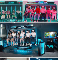 Dreamland 9D Indoor VR Simulator UFO VR Game con plataforma giratoria dinámica y cine de 360 grados HECHO DE PC y metal