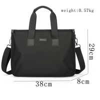 Nouveau Style hommes pochette d'ordinateur portable portable mallette d'affaires grande capacité sac de voyage en tissu Nylon simple épaule et sac à bandoulière