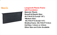 Cadre de ruche en plastique 48,3*44,8*17,5 cm avec revêtement en cire pour élevage apicole, Nouvelle-Zélande, vente chaude