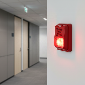 Sistem <span class=keywords><strong>Alarm</strong></span> Kebakaran Konvensional dengan Desain Baru yang Disetujui CE, DC 10-30V, 105dB, 3-Nada, Kombinasi Suara dan Lampu Strobo ABS - Product Image 3