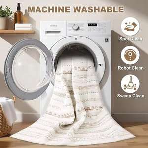 Tapis moderne Tapis <span class=keywords><strong>de</strong></span> salon 5x7 lavable PET friendly réversible résistant aux taches tapis chambre <span class=keywords><strong>salle</strong></span> <span class=keywords><strong>de</strong></span> <span class=keywords><strong>jeux</strong></span> <span class=keywords><strong>salle</strong></span> à manger <span class=keywords><strong>maison</strong></span> - Product Image 6