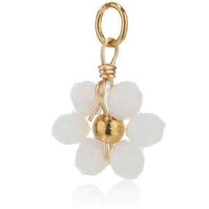 20 adet paslanmaz çelik kristal cam çiçek moda küçük Charms kolye DIY takı bulgular kolye bilezik malzemeleri - Product Image 3