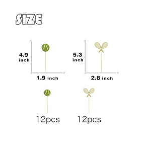 Décorations de cupcakes sur le thème du sport pour les fêtes de bébés, garçons et filles, fournitures de décoration pour fêtes d'enfants - Product Image 6