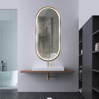 Smart Mirror LED Bathroom Mirror Anti-Fog Dimmable Wall Mounted Backlit Vanity Mirror with Touch Switch Factory Customization