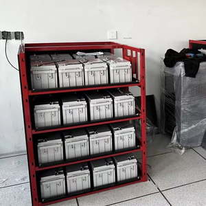 Étagère de supermarché RV Marine 12V 24V, cadre en acier léger, double face, 5 niveaux, pour camping-car, stockage solaire hors réseau - Product Image 1