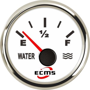 Jauge de niveau d'eau de type pointeur en acier inoxydable 316L de qualité industrielle 0-190 240-33 pour navires, yachts, camping-cars, fabriquée en plastique - Product Image 5
