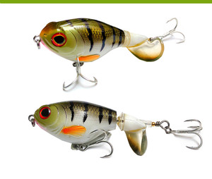 HUIPING Esca Artificiale Rotante per Pesci, 75mm Whopper Plopper, Esca da Pesca Topwater Popper, Esca per Bass e <span class=keywords><strong>Luccio</strong></span>, Crankbait - Product Image 2