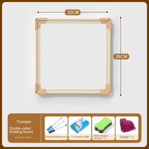 Caballete de Arte Infantil de Doble Cara con Altura Ajustable Pizarra Blanca Magnética y Pizarra de Tiza Tablero de Dibujo con Contenedores de Almacenamiento Juguete Educativo de Dibujo - Product Image 6