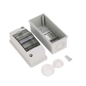 Outdoor IP65 Waterproof ABS Plastic Enclosure HT2 Way Switch Electrical Panel Box MCB Circuit DIN Rail Power <strong>Junction</strong> Box - Product Image 2