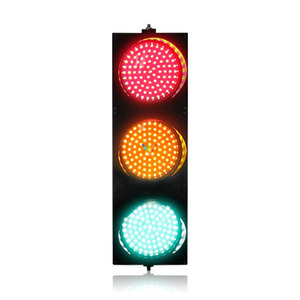 Feu de signalisation tricolore à LED de 200mm d'intersection pour véhicule Feu clignotant rouge et vert - Product Image 1
