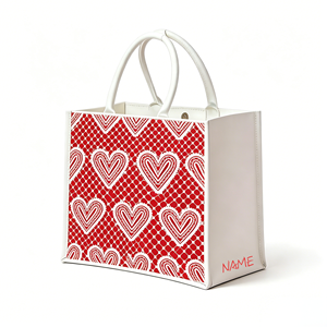 Borse Pieghevoli in Cotone Personalizzate con Logo, Riutilizzabili, con Chiusura a Cerniera, Manico Lungo, Dimensioni Medie, per Pubblicità AITE - Product Image 2