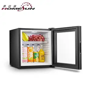 Custom Hotel 24L Mini Bar Refrigerator With Clear Glass Door