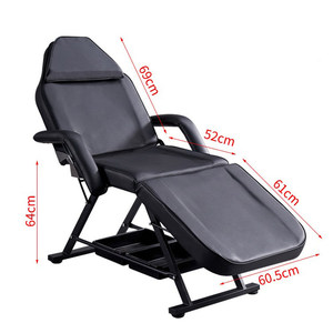 Fauteuil de massage multifonctionnel en PVC pliable <span class=keywords><strong>et</strong></span> réglable pour tatouage des <span class=keywords><strong>sourcils</strong></span> <span class=keywords><strong>et</strong></span> extensions de <span class=keywords><strong>cils</strong></span> - Product Image 5