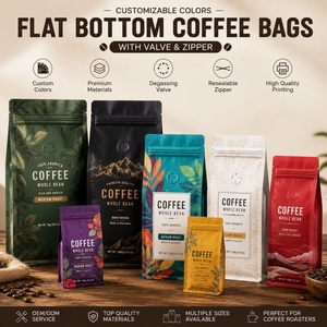 Bolsa de Aluminio Mate con Impresión Digital Personalizada, Sellado de 8 Lados, a Prueba de Humedad, para Empaque de Café de Goteo - Product Image 1