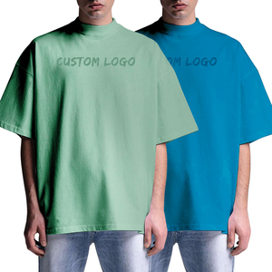 เสื้อยืดโอเวอร์ไซส์ทรงหลวมแบบดรอปโชว์เดอร์ ผ้าคอตตอนหนา 260gsm เสื้อยืดเปล่าสีพื้นสำหรับฤดูร้อน เสื้อยืดทรงบ็อกซี่หลวมๆ ใส่ได้ทั้งชายและหญิง - Product Image 3