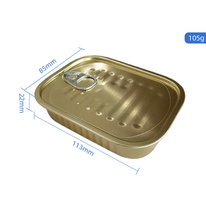 Latas <span class=keywords><strong>de</strong></span> Aluminio Abiertas Soldadas <span class=keywords><strong>de</strong></span> Grado Alimenticio para Carne en Conserva o Carne Enlatada, Caja <span class=keywords><strong>de</strong></span> Embalaje para Atún y <span class=keywords><strong>Sardinas</strong></span> - Product Image 2