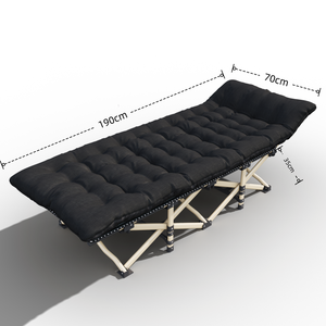 Thiết kế hiện đại ngoài trời xách tay rắn Trọng lượng nhẹ giá rẻ khung kim loại Oxford vải Gấp Cắm Trại giường với nệm mềm - Product Image 5