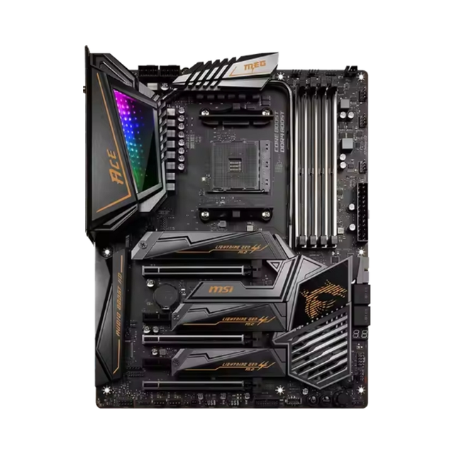 For MSI MEG X570 ACE AM4 Original Desktop Motherboard ATX Form Factor with Double DDR4 Memory Channel and Integrated Graphics Ca