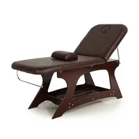 Kangmei precio barato muebles de Salon de belleza de madera maciza tratamiento cosmético Facial fisioterapia cama tailandés mesa de masaje