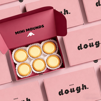Emballage de Dessert de boîte en carton de papier ondulé écologique pour des petits pains de cannelle de chocolat de pâtisserie pour l'expédition de cadeau de casse-croûte