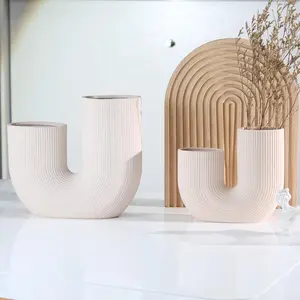 Ybh vasos de cerâmica decorativos nórdicos, para casa, tamanhos múltiplos, vaso de flores