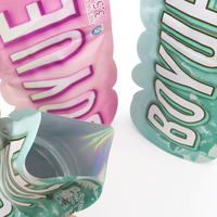 Nouveau design 1g 3.5g Unique spécial découpé Mylar sacs Type de support avec fermeture à glissière bonbons parfum preuve pour l'emballage des vêtements