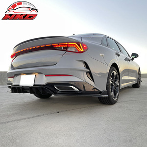 Pour Kia K5 2021-2024 GT-Line, 3 pièces, diffuseur de pare-chocs arrière, imitation carbone, PP, pièces automobiles de haute qualité, kit carrosserie - Product Image 2