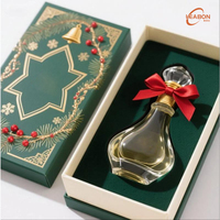 Boîte en carton rigide magnétique en papier recyclé écologique avec estampage de logo personnalisé, emballage cadeau aseptique pour flacon de parfum ou cosmétique