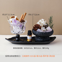 Hoge Kristallen Ruwe Steen Diffuser Aromatherapie Luxe Glazen Verpakking Thuisgebruik Rookvrije Aromatherapie Cadeauset Souvenir Ornament