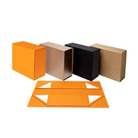 Boîtes en papier pliables avec fermeture magnétique, réutilisables, en carton ondulé, avec finition UV spot, matériaux recyclés, boîtes rigides pour l'emballage de bijoux et de vêtements