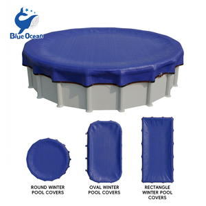 Bâche de <span class=keywords><strong>piscine</strong></span> hivernale robuste, design coupe-vent, bloque la neige, tailles personnalisées disponibles pour piscines hors sol et enterrées, sur mesure - Product Image 2