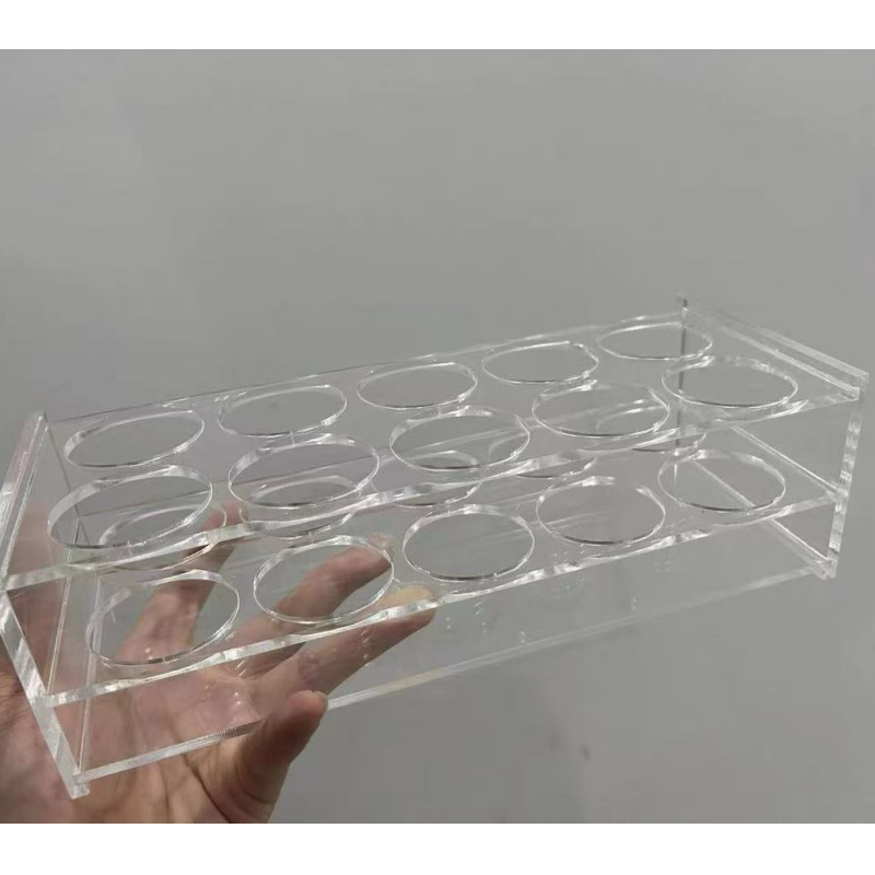 Clear Acrylic Shot Tube Display Tray