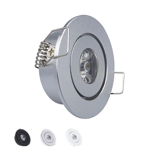 Ultra Thin Recessed Mini LED Downlights Dimmable Ceiling Spotlights Slim Round Panel Light for Interior Home Cabinet 12V 24V