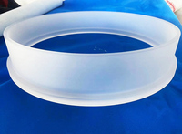 Anneau de bride en verre de quartz dépoli de haute précision, usiné, maille 400 (38m), dimensions 2-500, pour l'industrie des semi-conducteurs, vente en gros