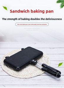 Sartén antiadherente de aleación de aluminio <span class=keywords><strong>para</strong></span> tostadas y sándwiches a la plancha con mango - Product Image 4