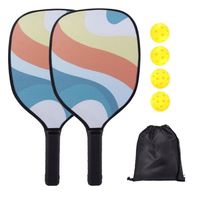 Ensemble de raquette de pickleball en carbone Graphite nid d'abeille léger professionnel de raquette de pickleball balles de pickleball pagaie