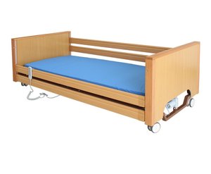 Cama de Cuidado Médico Eléctrica de Madera Hochy para Pacientes Mayores, Muebles de Hospital, Clínica, Cuidado en el Hogar - Product Image 1