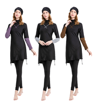 Maillot de bain hijab burkinis grande taille pour femme Maillot de bain musulman modeste à manches longues de haute qualité Maillots de bain islamiques pour femmes