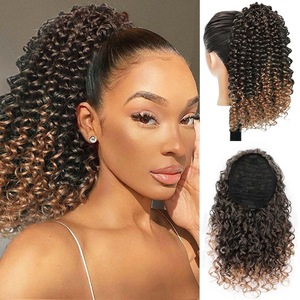 Peluca de Fibra Sintética de Alta Temperatura Color Castaño Claro para Mujer, Corte Pixie, Rizado Afro, Rizo <span class=keywords><strong>Jerry</strong></span> - Product Image 4