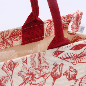 Sac fourre-tout en toile laminé 3D personnalisé, écologique et réutilisable, grande capacité, idéal pour les cadeaux de mariage et les sacs promotionnels d'entreprise pour la mise en valeur de votre marque - Product Image 5