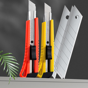 Yellow Utility Knife 158mm ABS Material <b>Heavy</b> <b>Duty</b> For <b>Wallpaper</b> Wall Coverings - Product Image 2