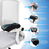 SUREWALHOME Coussinets d'accoudoir de refroidissement ergonomiques-Housse d'accoudoir de chaise de bureau Coussin de soutien du coude pour ordinateur
