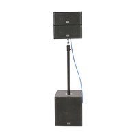 Sistema de sonido de altavoz subwoofer de 12 pulgadas y matriz de línea dual Mini de 5 pulgadas con un solo sistema de sonido