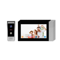 Smart 7 pouces Tuya Wifi interphone Ahd filaire sonnette caméra enregistrement de sécurité à domicile déverrouillage à distance avec Tuya App pour Villa
