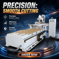 Routeur CNC avec servomoteur 1500W, vis TBI, cylindre AirTAC et changement d'outil en 0 seconde pour la découpe du contreplaqué