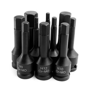 1/2 Set di prese di impatto Torx con connettore quadrato personalizzabile OEM punta per cacciavite per <span class=keywords><strong>H4</strong></span>-H21mm a cricchetto/elettrico/chiave inglese - Product Image 6