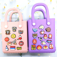 Adornos Navideños Creativos de Dibujos Animados Rusos, Adhesivos Planos de PVC y Goma Suave para Decorar Fundas de Teléfono y Bolsos, Ecológicos y Hechos a Mano