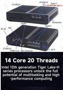 Potente PC para juegos mini LAPTOP I7 12650H 12700 rtx3060m RTX3070 8g computadora gráfica DDR5 HD DP tipo-C mini pc gamer computadora - Product Image 5