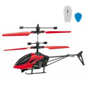 Mini helicóptero volador infrarrojo con sensor manual, Mini helicóptero volador teledirigido con luces